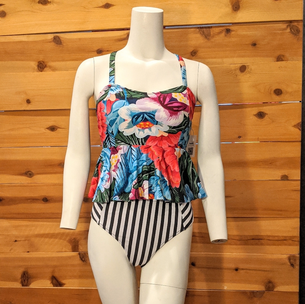 NWT CupShe two piece tankini swim suit